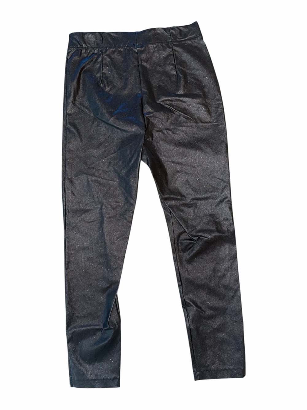 Sleek HUE Black Coated High Rise Cigarette Pants L NWT - Picture 2 of 8